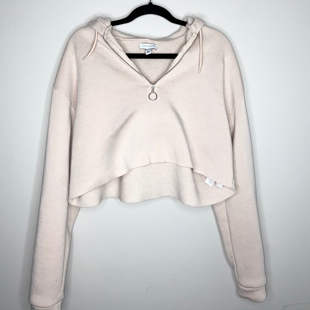 Topshop cropped sweatshirt